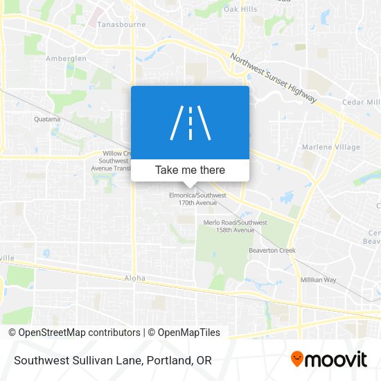 Mapa de Southwest Sullivan Lane