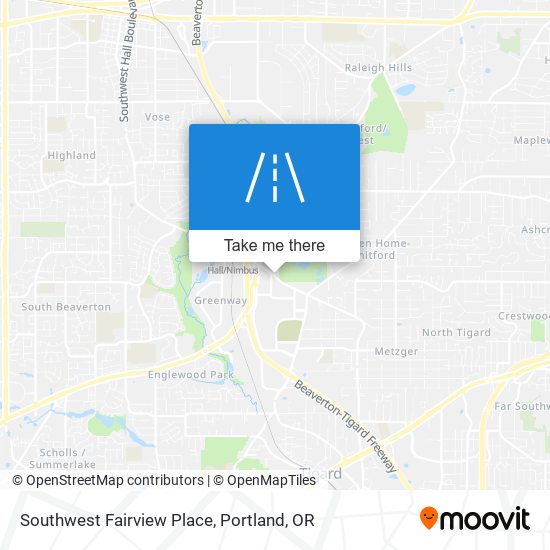 Mapa de Southwest Fairview Place