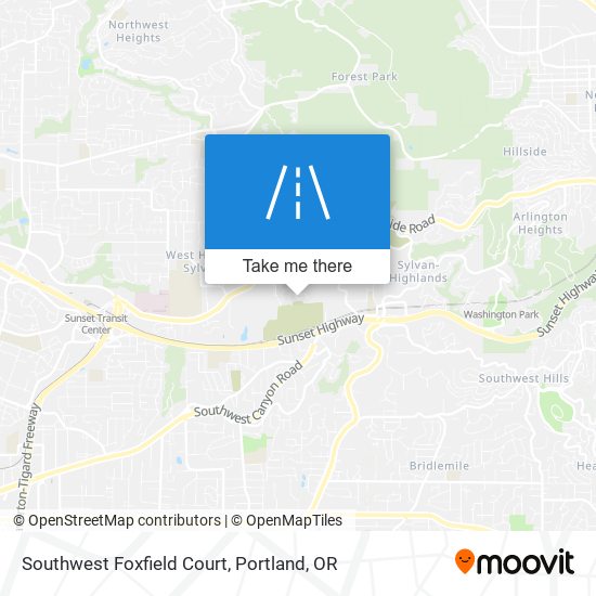 Southwest Foxfield Court map