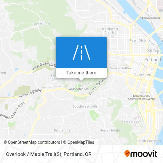 Overlook / Maple Trail(S) map