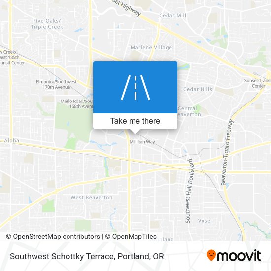 Mapa de Southwest Schottky Terrace
