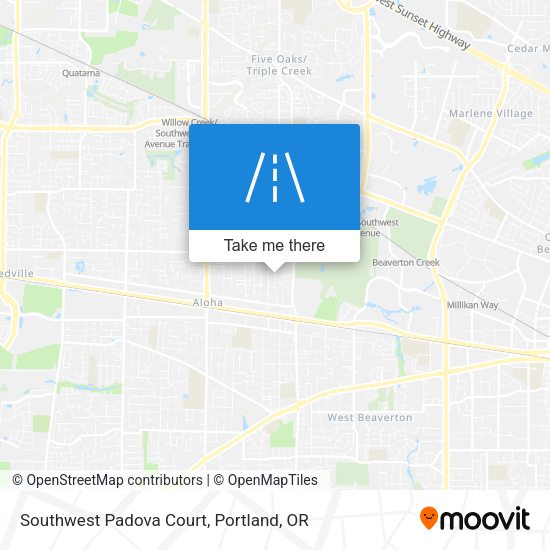 Mapa de Southwest Padova Court