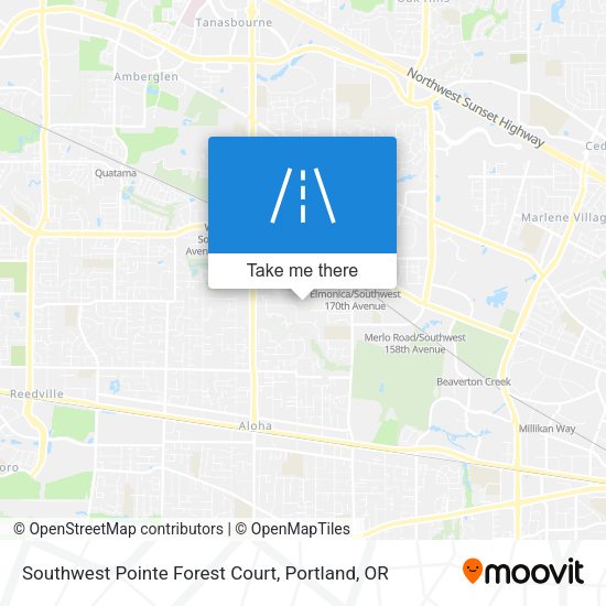 Southwest Pointe Forest Court map
