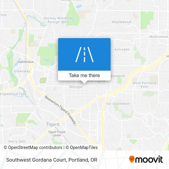 Southwest Gordana Court map
