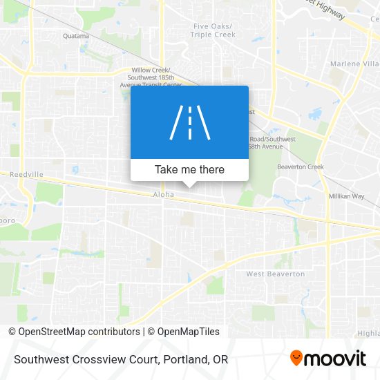 Mapa de Southwest Crossview Court