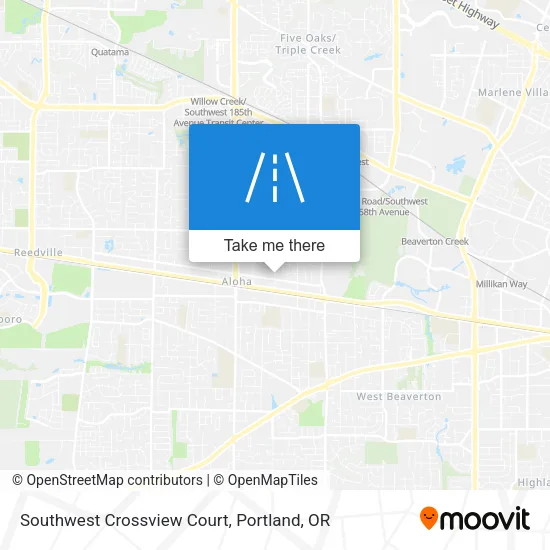 Southwest Crossview Court map