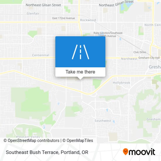 Southeast Bush Terrace map