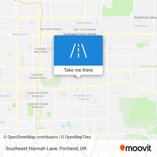 Southeast Hannah Lane map