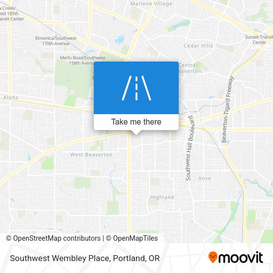 Southwest Wembley Place map
