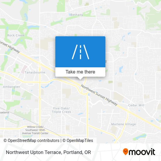 Northwest Upton Terrace map