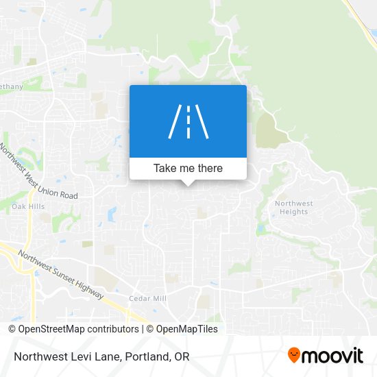 Northwest Levi Lane map
