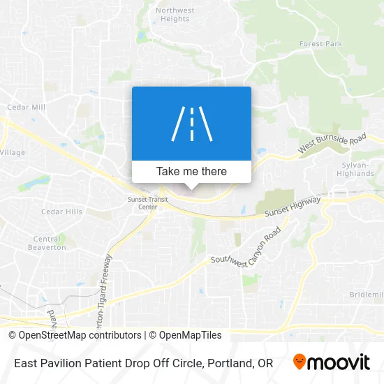 East Pavilion Patient Drop Off Circle map