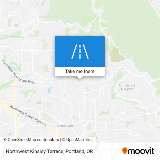 Northwest Kinsley Terrace map