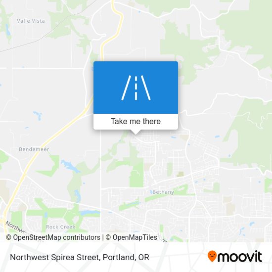 Northwest Spirea Street map