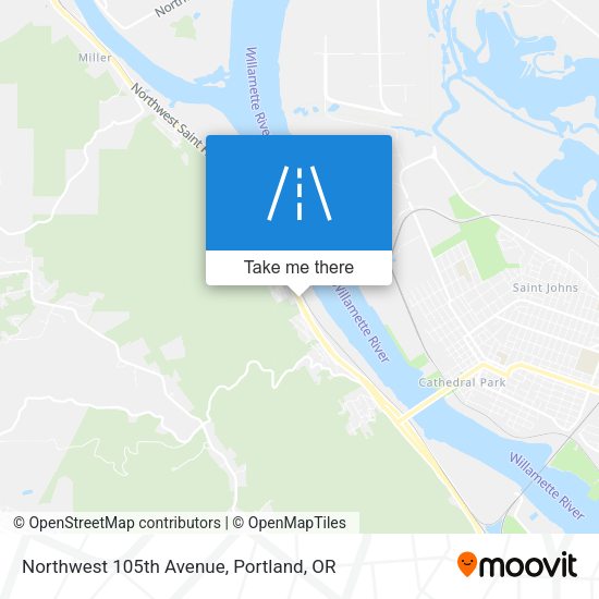 Mapa de Northwest 105th Avenue