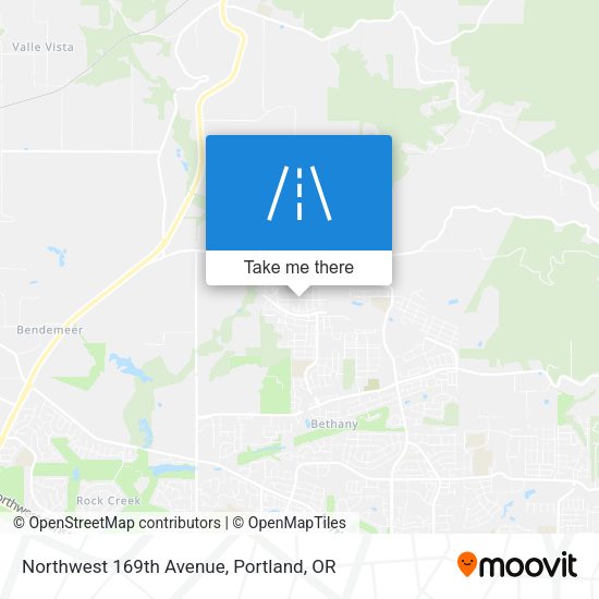 Northwest 169th Avenue map