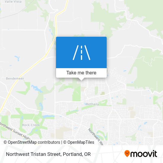 Northwest Tristan Street map