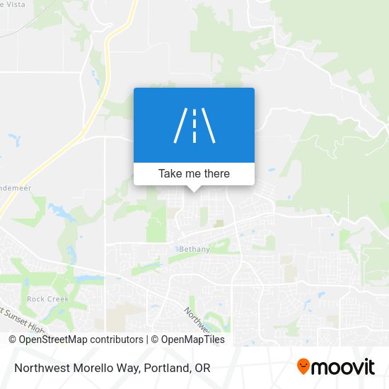 Northwest Morello Way map