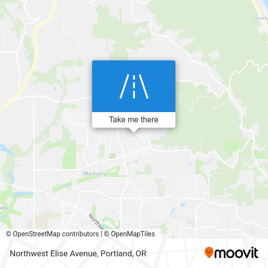 Mapa de Northwest Elise Avenue