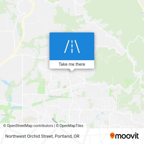 Northwest Orchid Street map