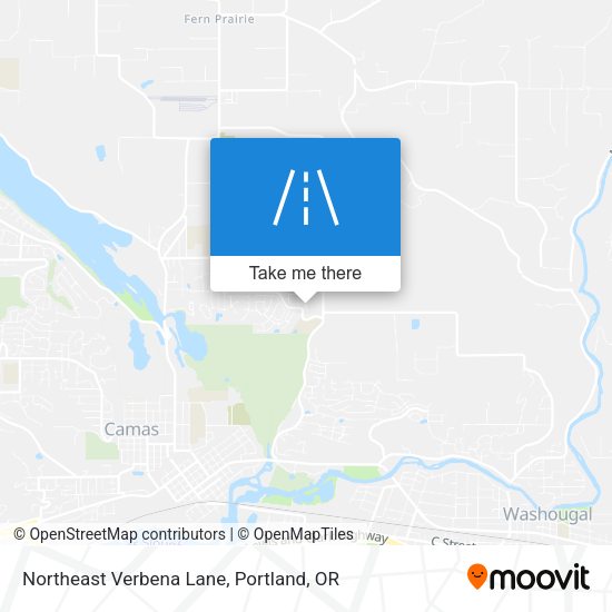 Northeast Verbena Lane map