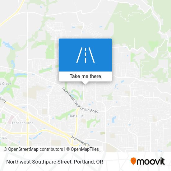 Mapa de Northwest Southparc Street