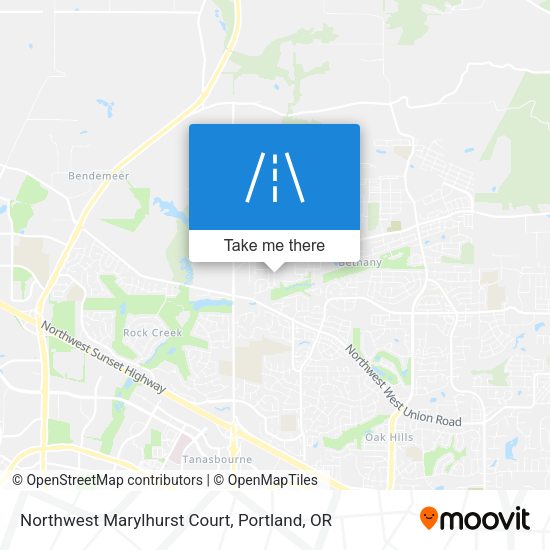 Northwest Marylhurst Court map
