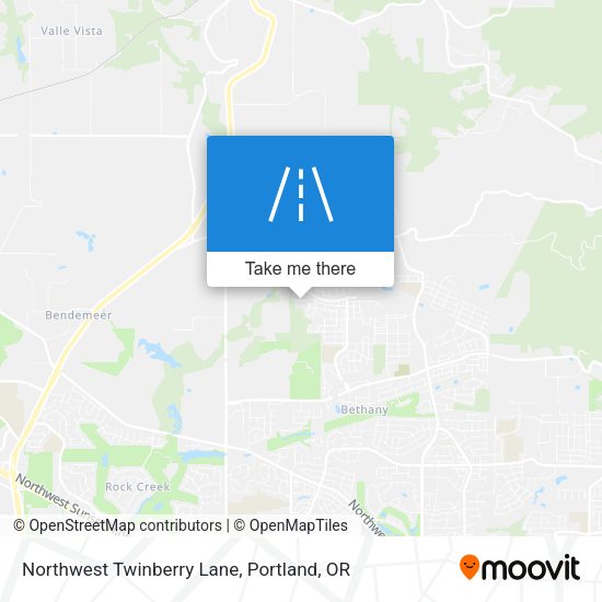 Northwest Twinberry Lane map