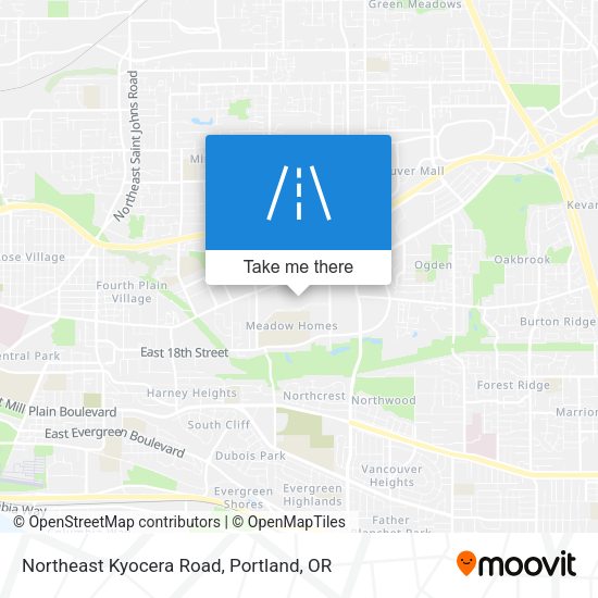 Northeast Kyocera Road map