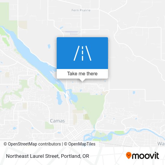 Northeast Laurel Street map