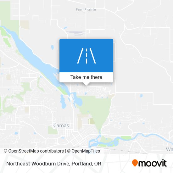 Northeast Woodburn Drive map