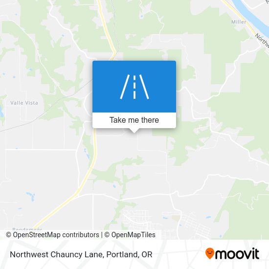 Northwest Chauncy Lane map