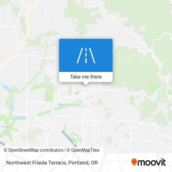 Northwest Frieda Terrace map