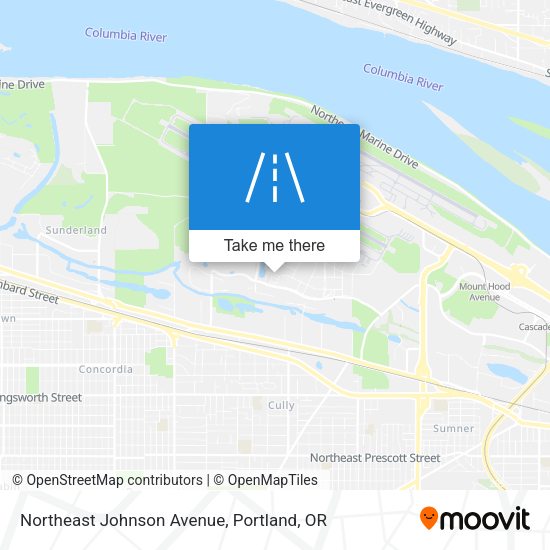 Northeast Johnson Avenue map