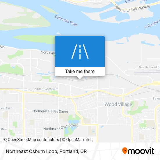 Northeast Osburn Loop map