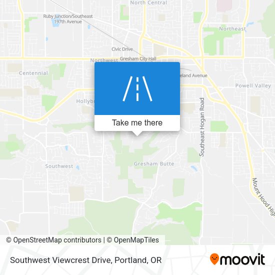 Mapa de Southwest Viewcrest Drive