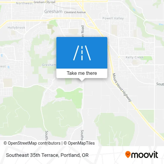 Southeast 35th Terrace map