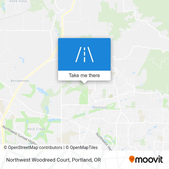Mapa de Northwest Woodreed Court