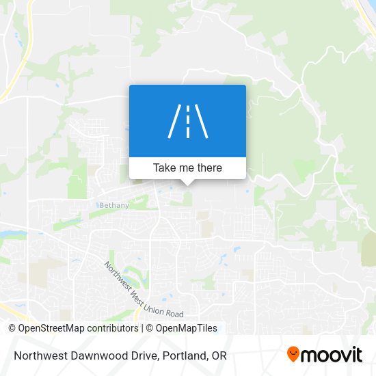 Mapa de Northwest Dawnwood Drive