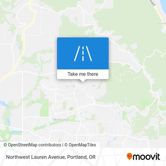 Mapa de Northwest Lauren Avenue