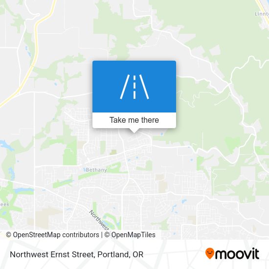 Northwest Ernst Street map