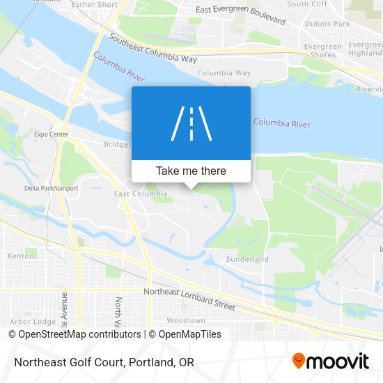 Northeast Golf Court map