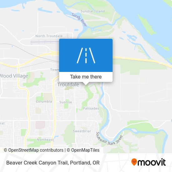Mapa de Beaver Creek Canyon Trail
