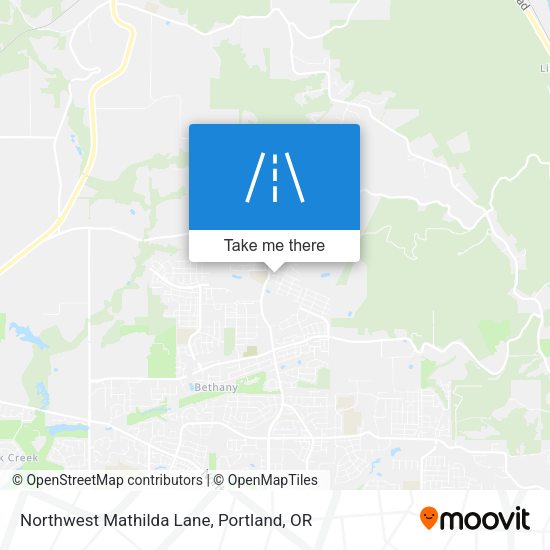 Mapa de Northwest Mathilda Lane