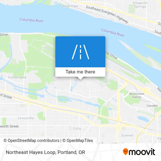 Northeast Hayes Loop map