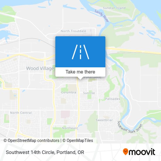 Southwest 14th Circle map