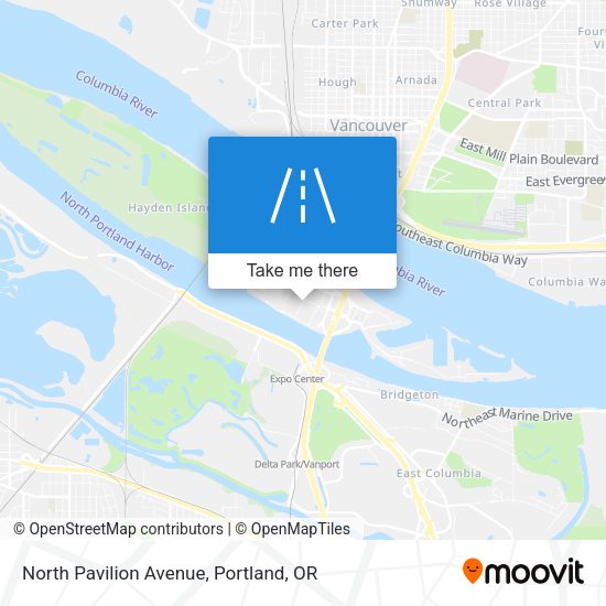 Mapa de North Pavilion Avenue