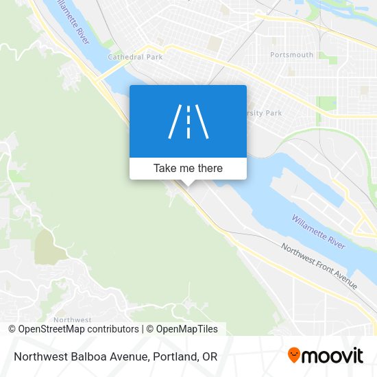 Northwest Balboa Avenue map