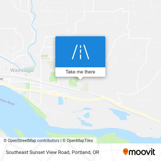 Southeast Sunset View Road map