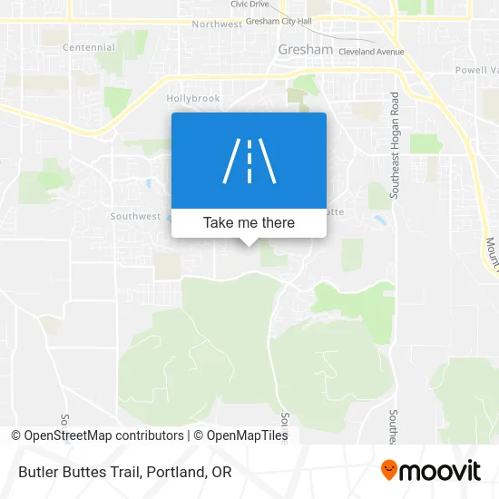Butler Buttes Trail map